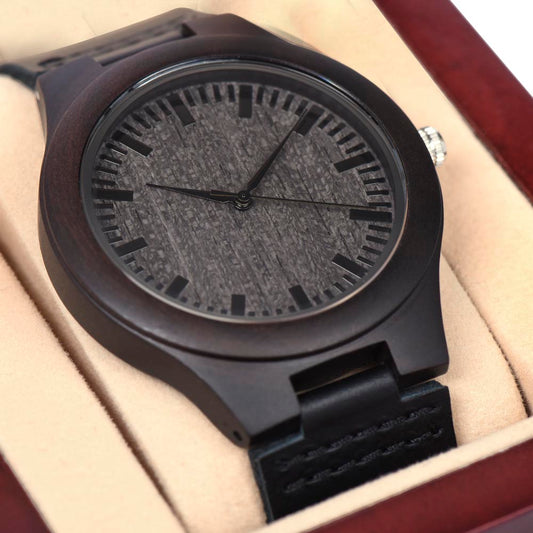 Sandalwood watch for him - timeless gift for your guy